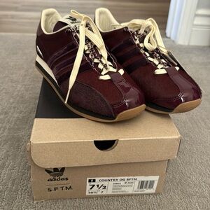 Adidas Song for the Mute Country OG Mens UK 7 US 7.5 Red Sneaker x SFTM